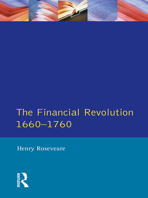 cover image of The Financial Revolution 1660--1750